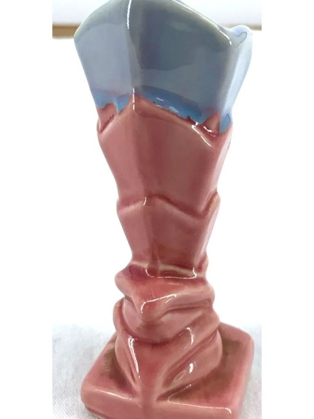 Shawnee Vase Pink Blue Figural 5